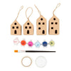 Creativ company mini hobbyset decoratie huizen kleurrijk