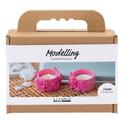 Creativ company https: www.cchobby.nl mini-hobbyset-boetseren-theelichthouders-roze-1-doos