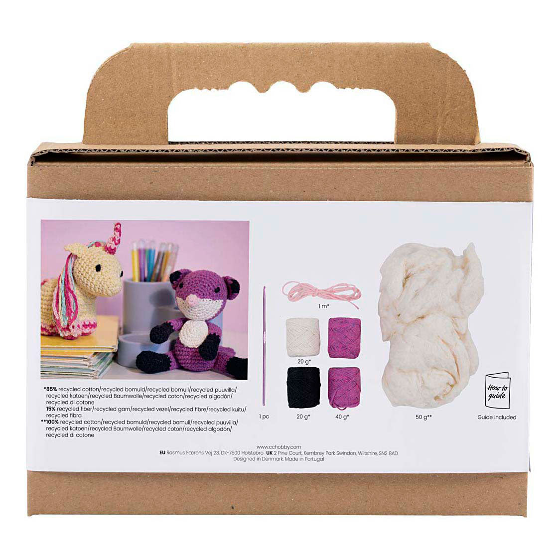 Creativ company http: www.cchobby.nl hobbyset-amigurumi-vos-zwart-plum-1-doos