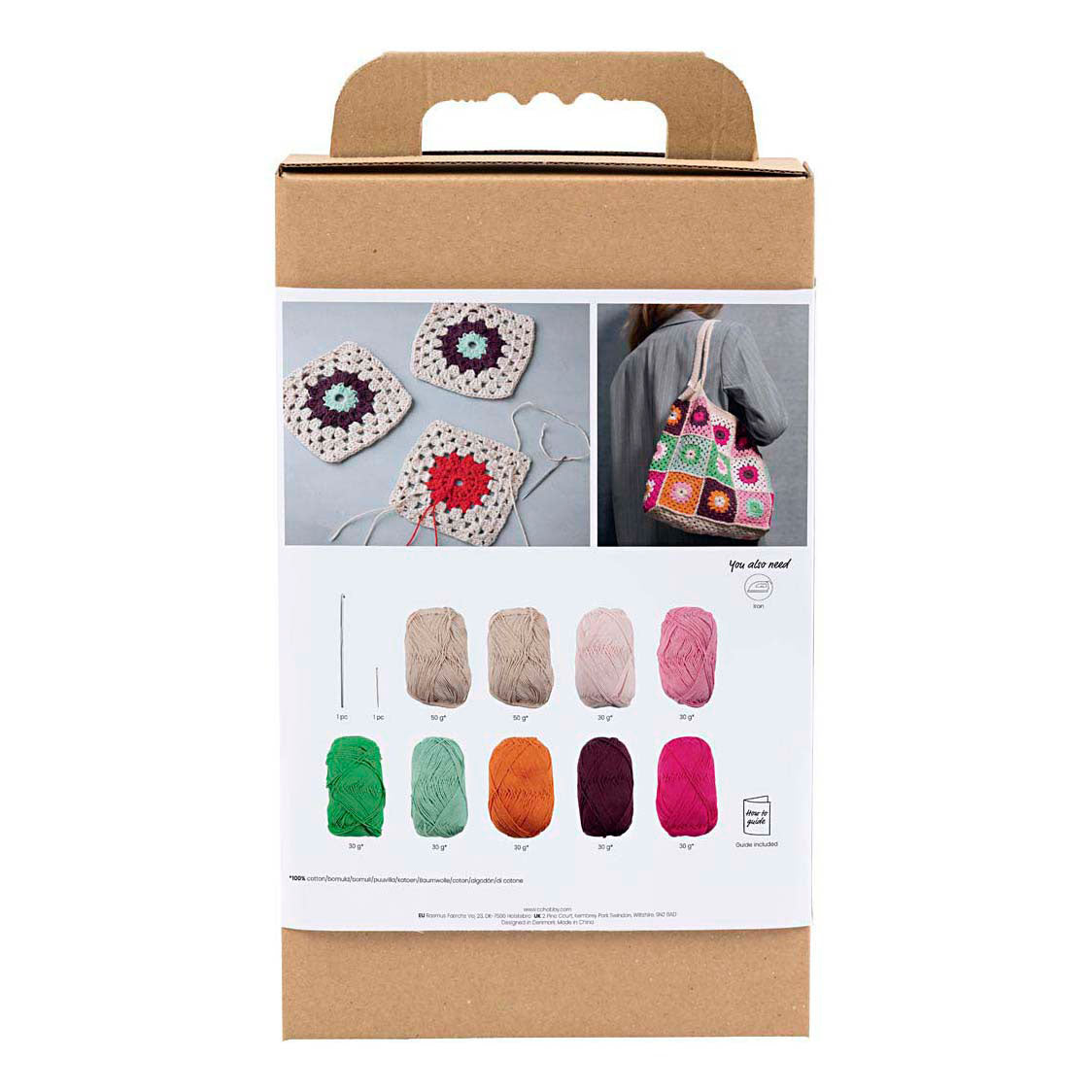 Creativ company https: www.cchobby.nl hobbyset-haken-tas-kleurrijk-creme-1-doos