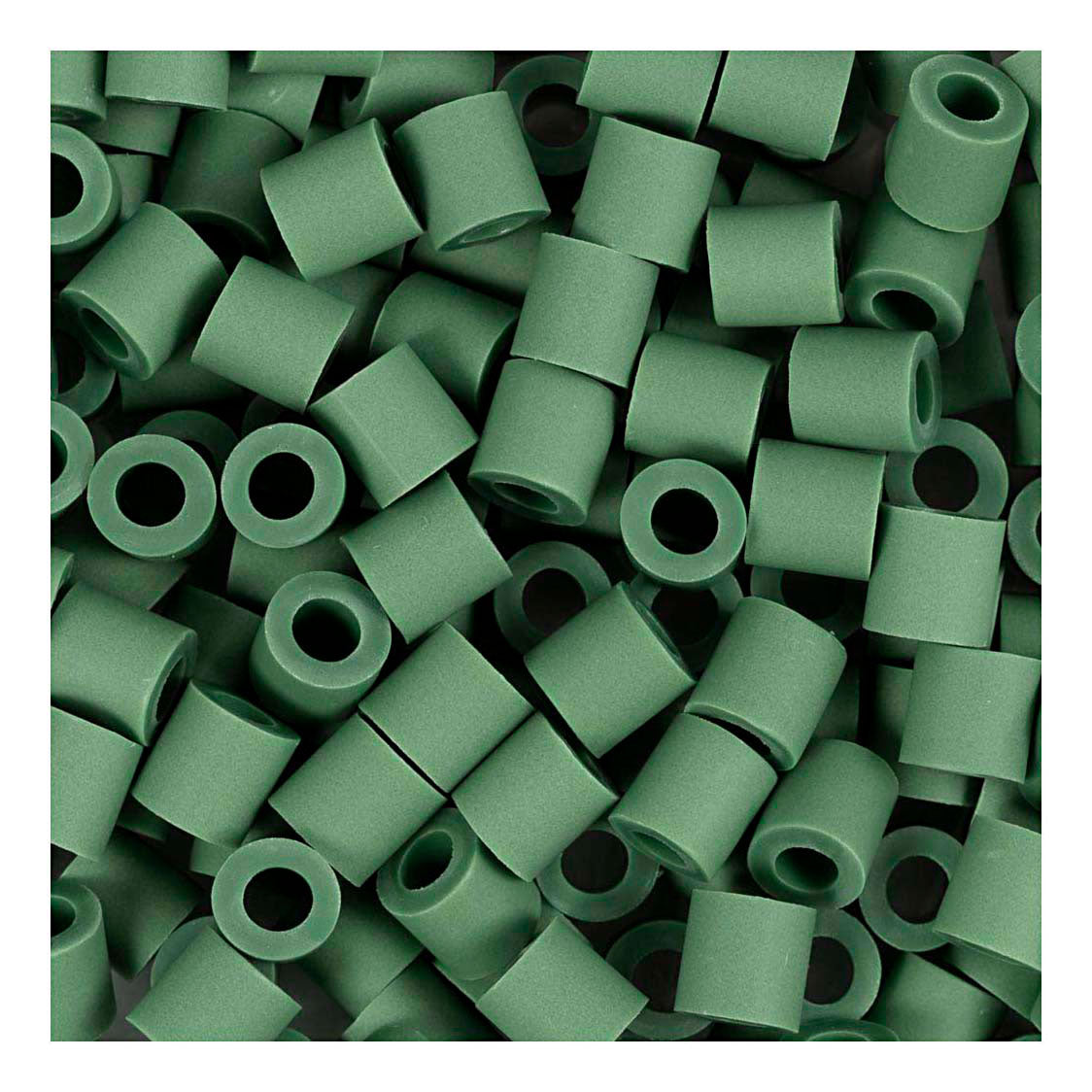 Creativ company nabbi biobeads 5x5mm donkergroen - 1000st.