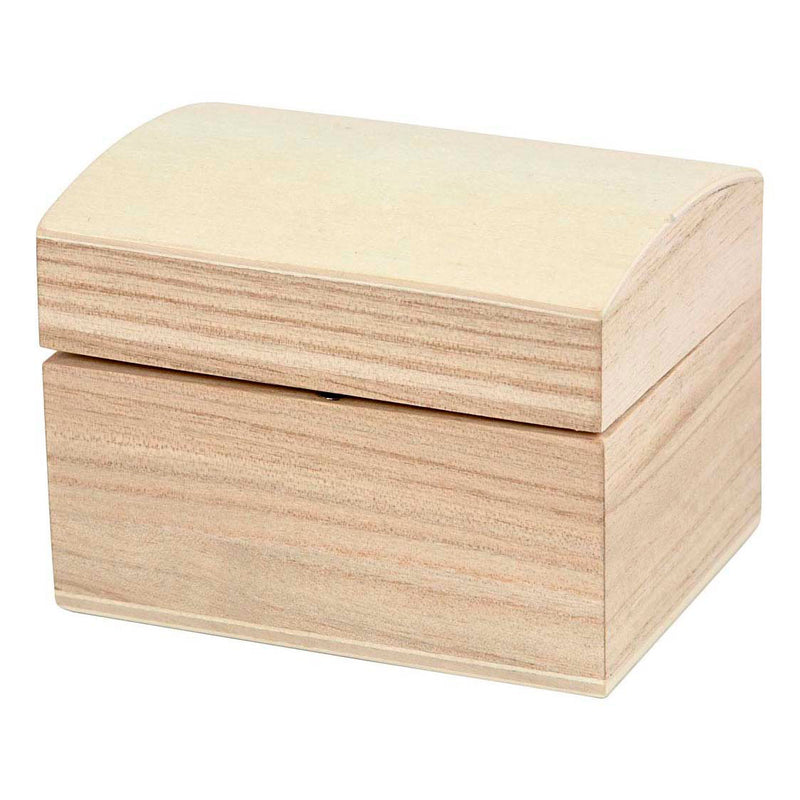 Creativ company houten schatkist met magnetische sluiting
