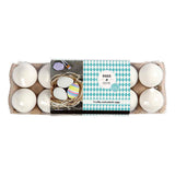 Creativ company kunststof eieren in eierdoos 6cm - 12st. - afbeelding 4
