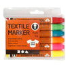 Creativ company textielstiften neon kleuren - lijndikte 2-4mm - 6st.