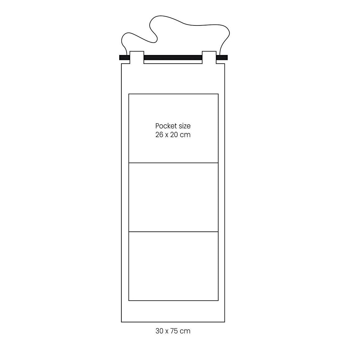 Creativ company https: www.cchobby.nl hangende-organiser-h-75-cm-b-30-cm-145-gr-licht-naturel-1-stuk