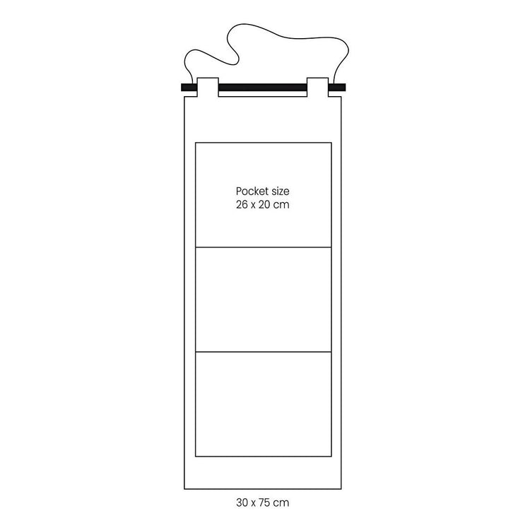 Creativ company https: www.cchobby.nl hangende-organiser-h-75-cm-b-30-cm-145-gr-licht-naturel-1-stuk