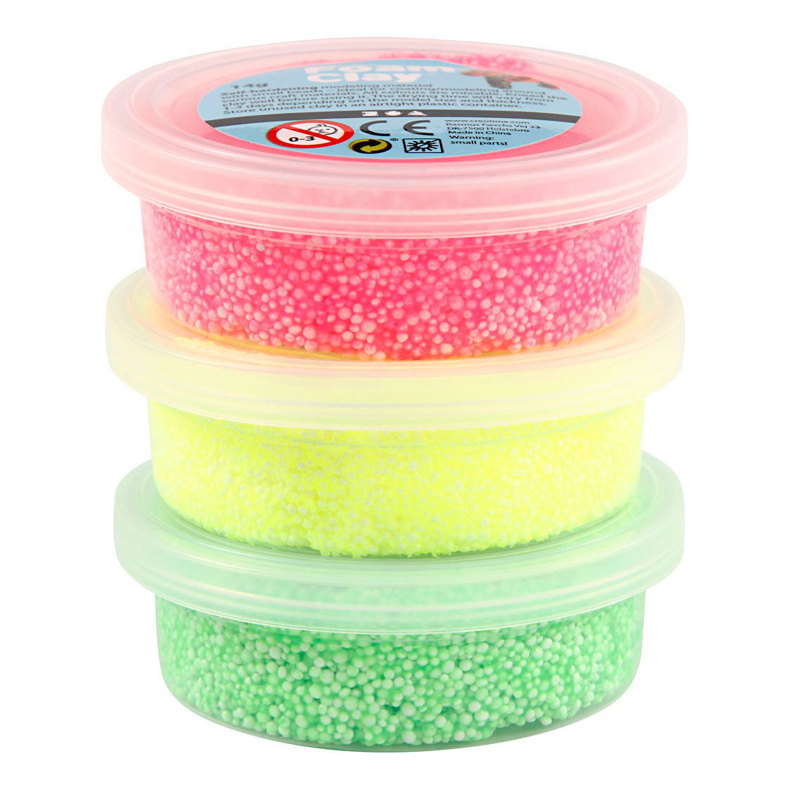 Creativ company foam clay neon - 3x14gr.