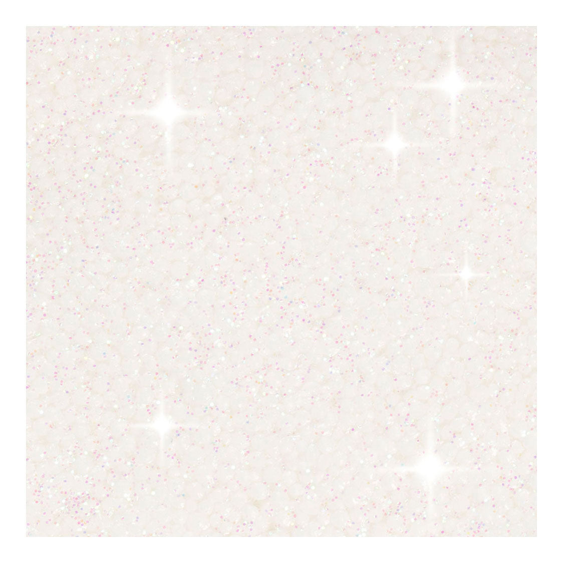 Creativ company foam clay glitter wit - 35gr.