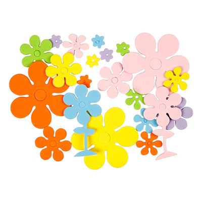 Creativ company foam figuren bloemen 2mm dik - 670st.