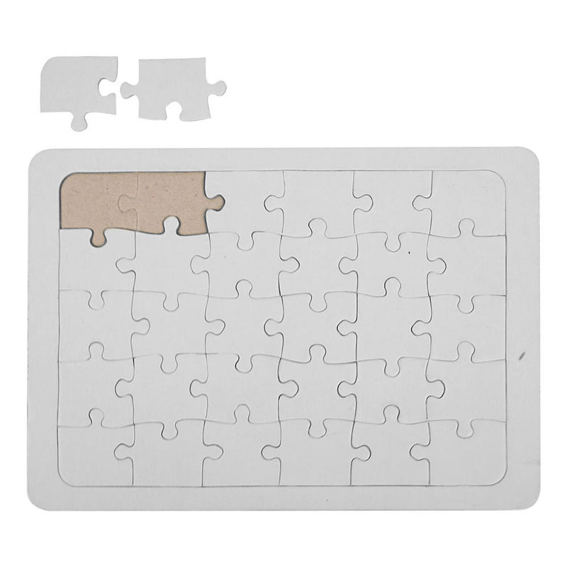 Creativ company cc kartonnen puzzel a5 wit