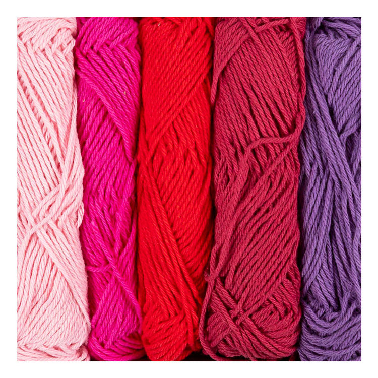 Creativ company katoengaren paars roze - 5x50m