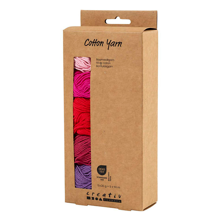Creativ company katoengaren paars roze - 5x50m