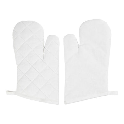Creativ company ovenhandschoen wit 18x28xm - 2st.