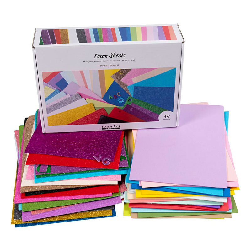 Creativ company foam vellen a4 gekleurd - 40 vellen