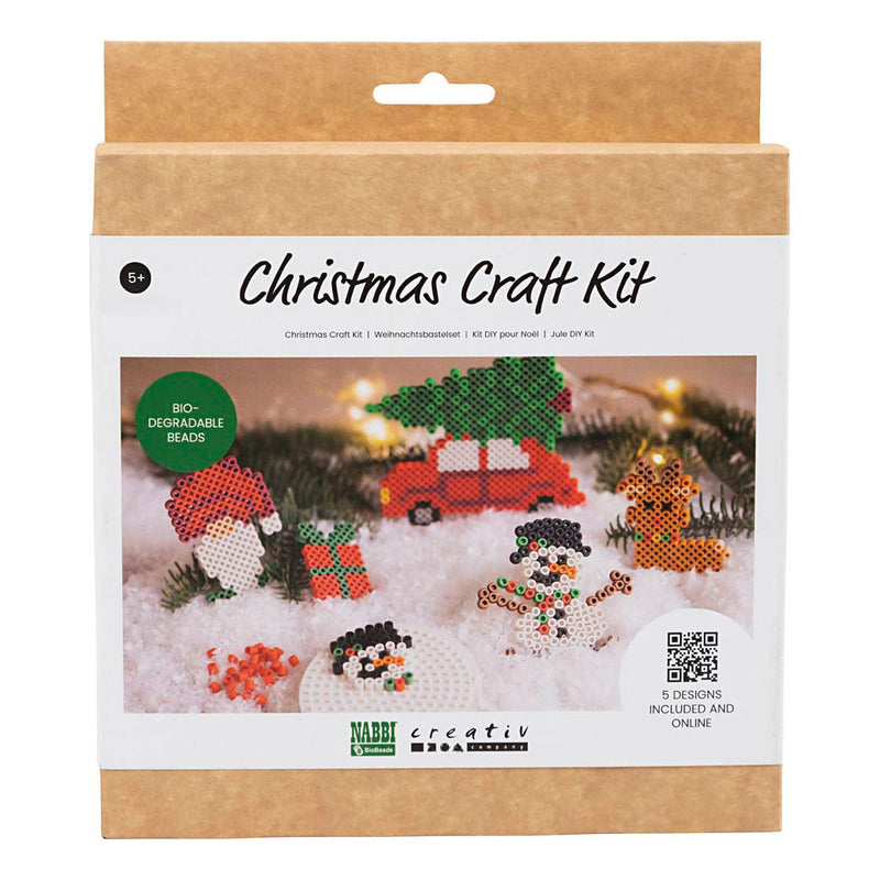 Creativ company hobbyset nabbi biobeads kerst - 5 motieven