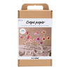 Creativ company hobbyset crepepapier bloem pastelkleuren