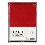 Creativ company cc cards and envelopes, card size 10,5x15 cm, envelope size 11,5x16,5 cm, 110+230 g, green, red, 50 set 1 pack - afbeelding 2