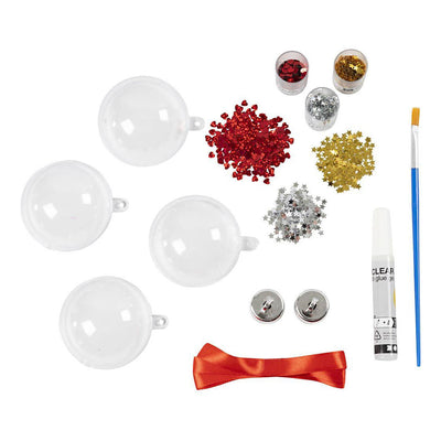Creativ company mini hobbyset kerstballen pailletten