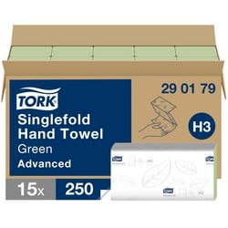 Papieren gevouwen handdoeken tork advanced v-vouw 2-laags