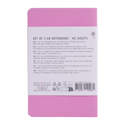 Bruynzeel • a6 notebook set van 3