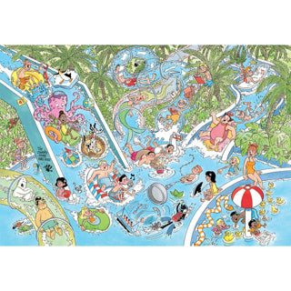 Jumbo puzzel jan van haasteren junior waterglijbaan puzzel jan van haasteren junior waterglijbaan gekt | 2 stuks