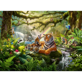 Ravensburger legpuzzel wonderlijke jungle dieren in het wild - 300st. xxl