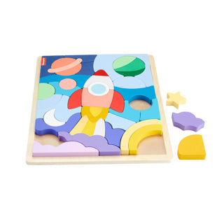 Fisher price hout vormen puzzel