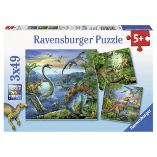 Ravensburger dinosauriers, 3x49st.