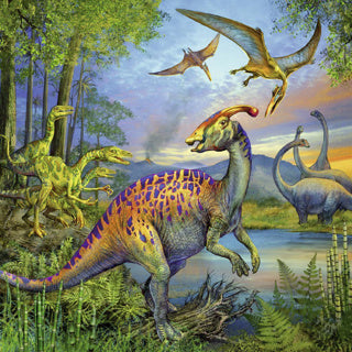 Ravensburger dinosauriers, 3x49st.