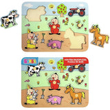 Studio 100 bumba houten noppenpuzzel boerderij, 7st. - afbeelding 2