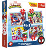 Trefl puzzel spidey and friends 4 in 1 | 2 stuks