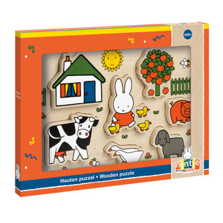 Bambolino toys houten puzzel nijntje chunky, 7st.
