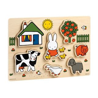 Bambolino toys houten puzzel nijntje chunky, 7st.