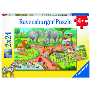 Ravensburger puzzel dag dierentuin 2x24p