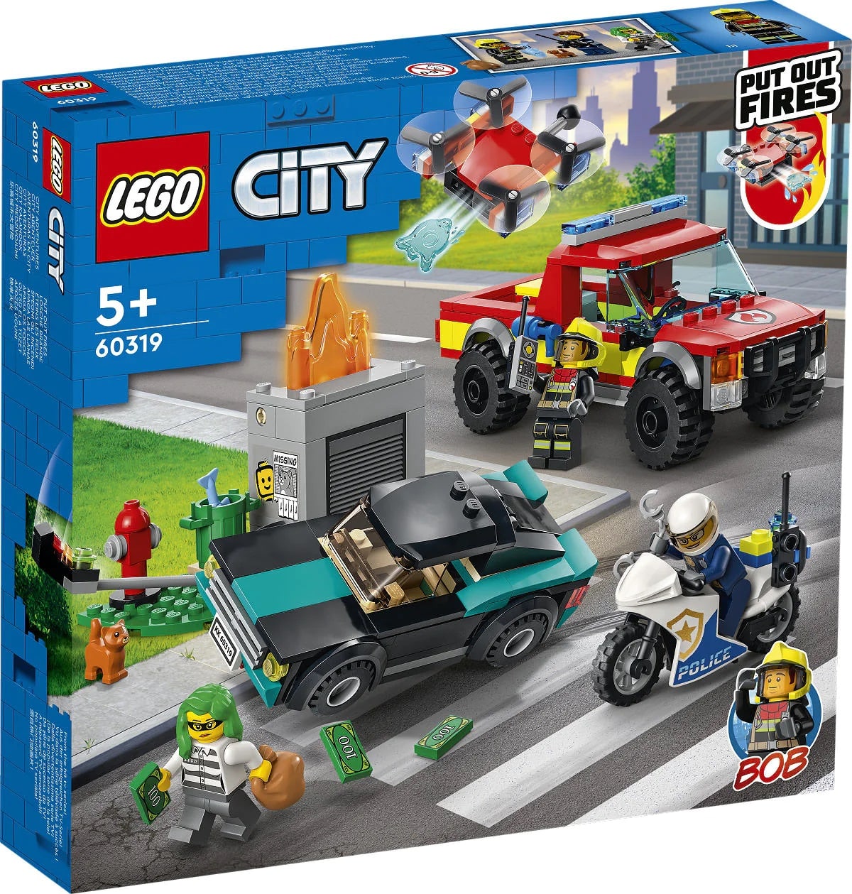 Pic lego city 60319 brandweer amp; politie achtervolging