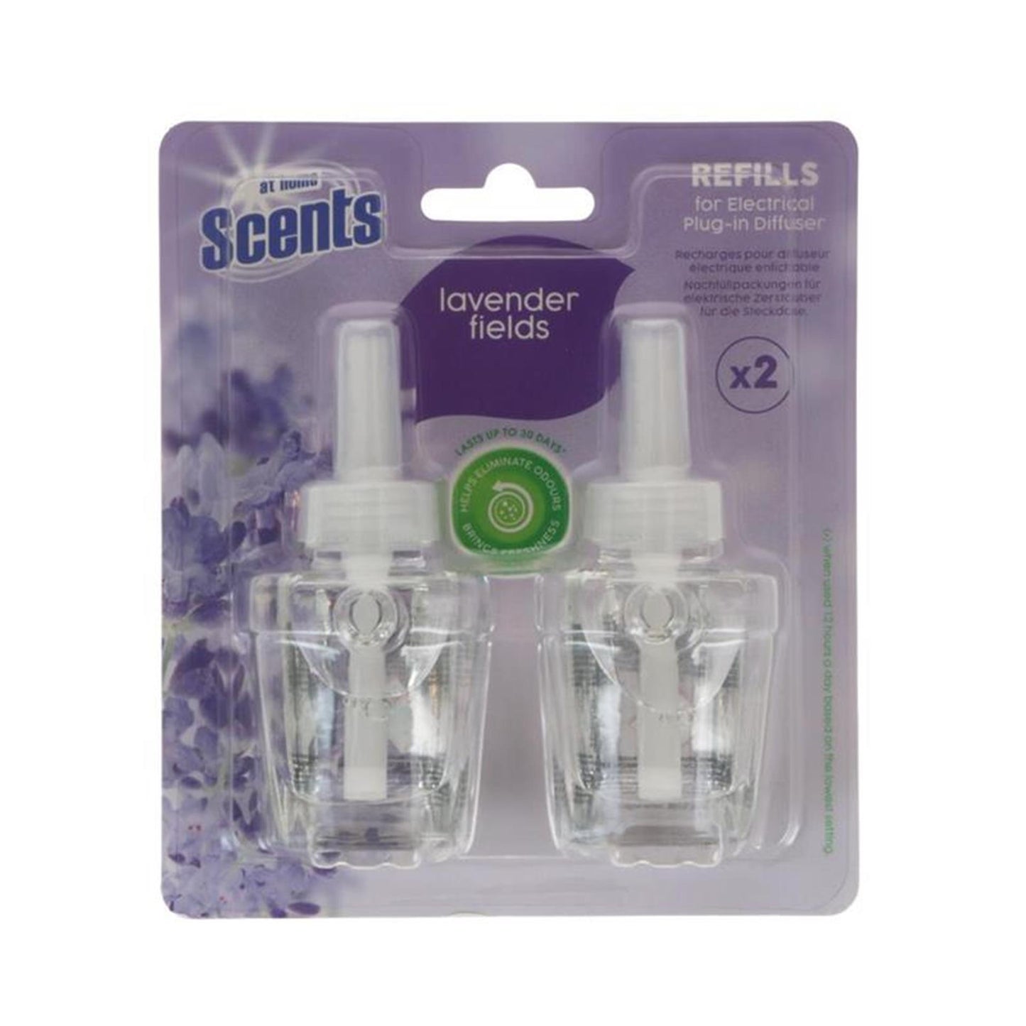 At home electrische luchtverfrisser 2x19ml lavendel navulling