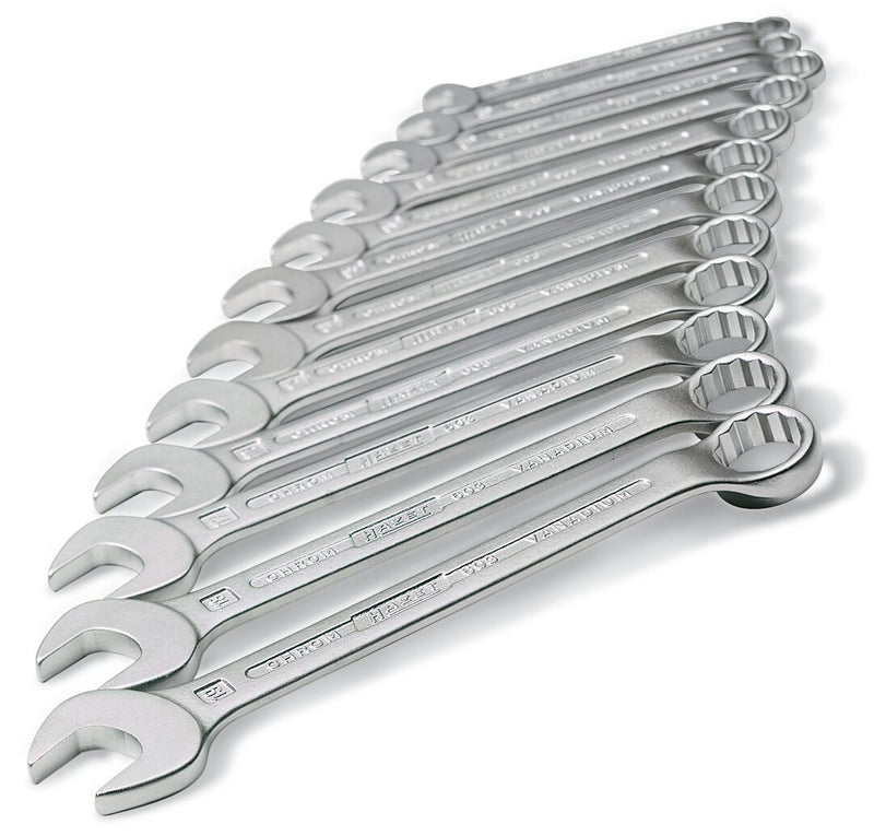 Hazet ring-steeksleutelset 603 17n - buitentwaalfkant tractieprofiel - 17-delig - 7 – 27