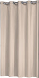 Sealskin coloris douchegordijn 180x200 cm - polyester katoen - beige