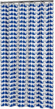 Sealskin whale douchegordijn 180x200 cm - peva - blauw