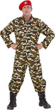 Finidi leger oorlog kostuum | rambo soldaat | volwassen man | medium | carnaval kostuum | verkleedkleding