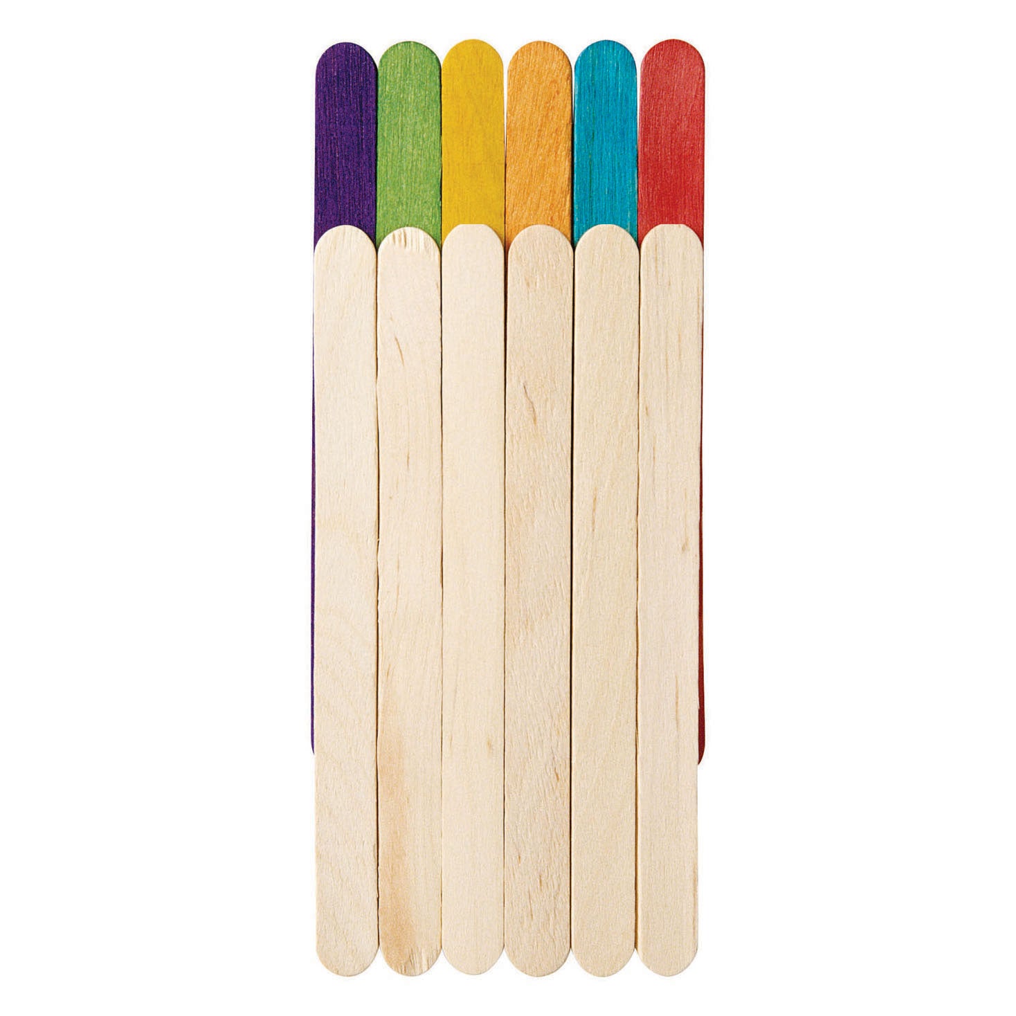 Colorations - gekleurde houten knutselstokjes, 1000st.