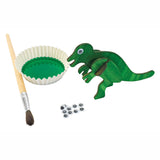 Colorations bouwpakketje houten 3d dinosaurus, set van 4 - afbeelding 3