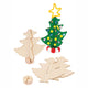 Colorations maak je eigen houten kerstboom, set van 12
