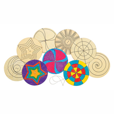Colorations - versier je eigen houten spinner, 24st.