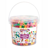 Colorations - Gekleurde Grote Rijgkralen in Emmer, 680 gram - afbeelding 2