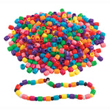 Colorations - Gekleurde Grote Rijgkralen in Emmer, 680 gram - afbeelding 4