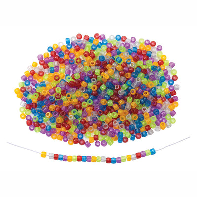 Colorations - glitter rijgkralen kleur in zak, 453 gram