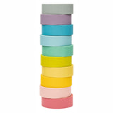 Colorations - washi tape pastel kleuren, set van 10 - afbeelding 2