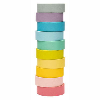 Colorations - washi tape pastel kleuren, set van 10