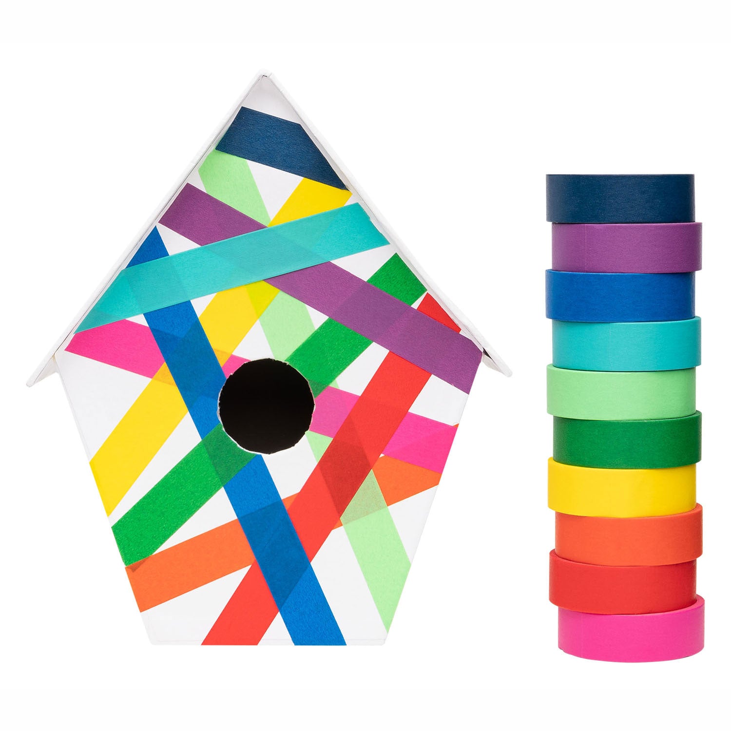 Colorations - washi tape vaste kleuren, 10 x 500cm